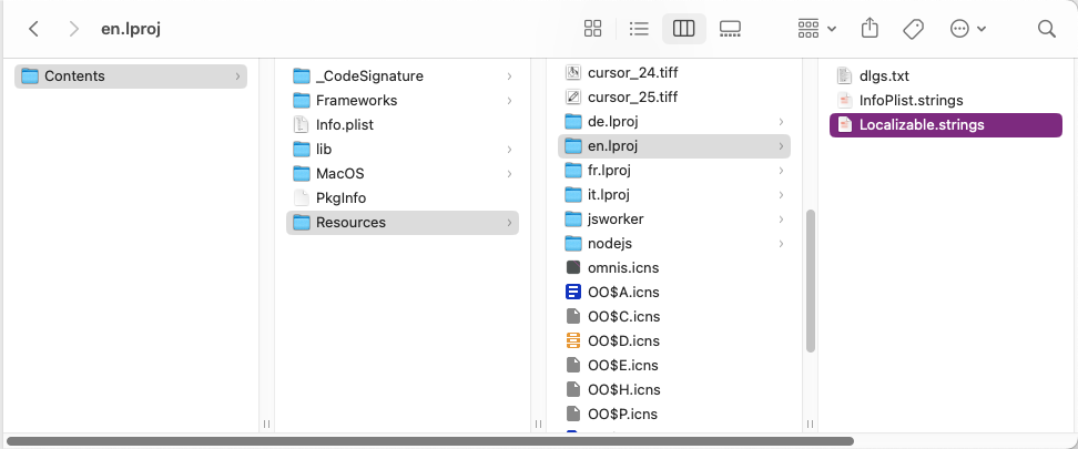 Hidden Application Support folder